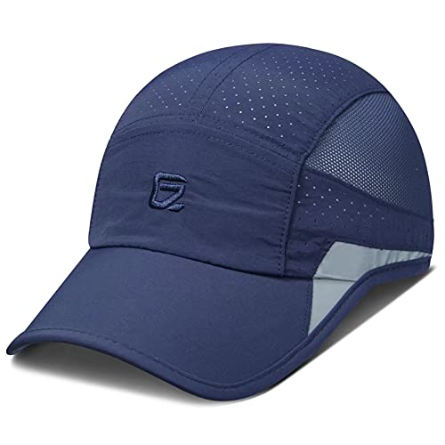 GADIEMKENSD Running Mens Outdoor Hat Unstructured Baseball Cap UPF 50 UV SPF Exercise Run Caps Reflective Breathable Light Sun Hats Quick Dry Mesh Summer Sports Hat Cap Men Woman Navy Blue GADIEMKENSD Running Mens Outdoor Hat Unstructured Baseball Cap UPF 50 UV SPF Exercise Run Caps Reflective Breathable Light Sun Hats Quick Dry Mesh Summer Sports Hat Cap Men Woman Navy Blue von GADIEMKENSD