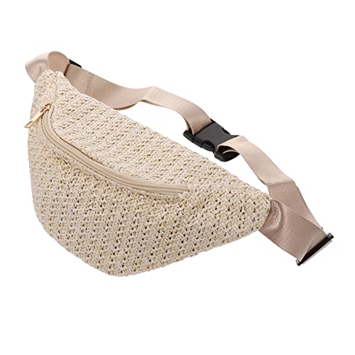 GALPADA 1Stk Brusttasche aus Stroh Geldbörsen Single- Schulter- Brusttasche Gewebte Gürteltasche für Damen Umhängetasche für Damen Handtaschen für Damen Simulation Stroh Brusttasche Bote von GALPADA