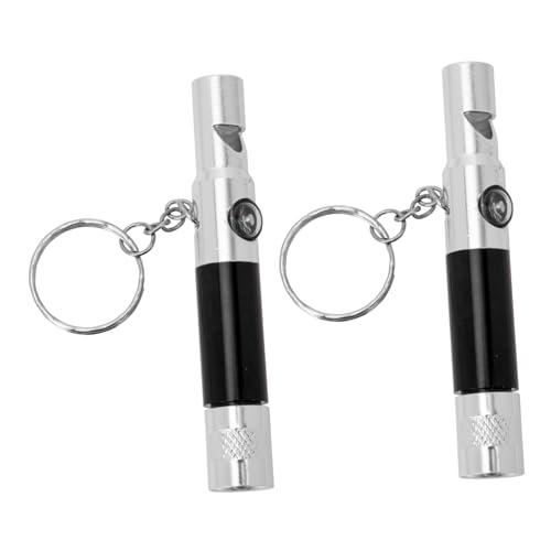 GALPADA 2 Stück Survival Pfeife mit Integriertem Kompass Robuste Outdoor Notfallpfeife für Camping Wandern Angeln Leicht Langlebig Lauter Klarer Kompakt für Notrufe von GALPADA