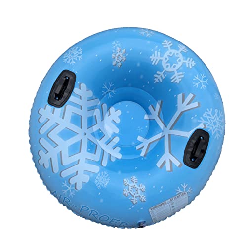 GALPADA Aufblasbare PVC Schneeröhre Dickes Kältebeständiges Material Robust und Langlebig Runde Schneeschlitten röhre für Erwachsene und Familien für Wintersportspaß von GALPADA