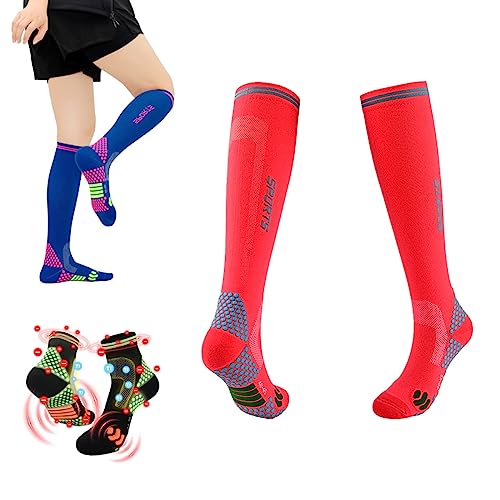 GAMIRA Ferninfrarot-Schörl-Titan-Ionen-Erhöhungs-Booster-Socken, Druck-Laufsocken für Männer und Frauen, Sportsocken (H,M) von GAMIRA