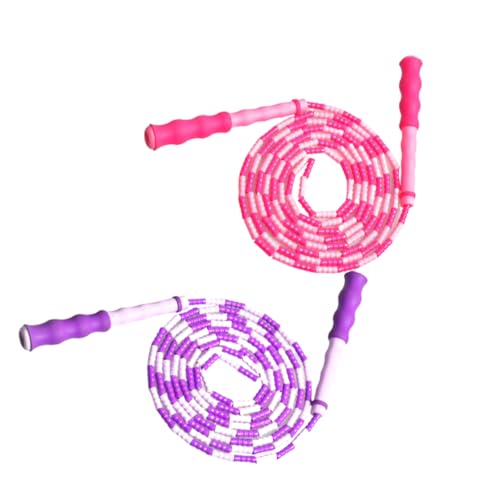 GANAZONO 2 Stück Teiliges Springseil für Leichtes Verstellbares Seilspringen mit Rutschfestem Griff Buntes Fitness Übungsseil und Lila für Schüler und Sporttraining GANAZONO 2 Stück Teiliges Springseil für Leichtes Verstellbares Seilspringen mit Rutschfestem Griff Buntes Fitness Übungsseil und Lila für Schüler und Sporttraining von GANAZONO