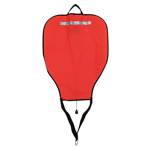 GANMEI Tauch-Nylon-Hebesack, Gut Sichtbarer Auftriebssack mit Offenem Boden, Bergungssack-Schwimmerboje (Rot) von GANMEI