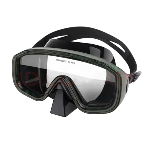 Schnorchelset, Taucherbrille mit 180° Panorama-Weitsicht-Tauchmaske, auslaufsichere Schwimmbrille mit Nasenschutz für Erwachsene D von GAOJYLF