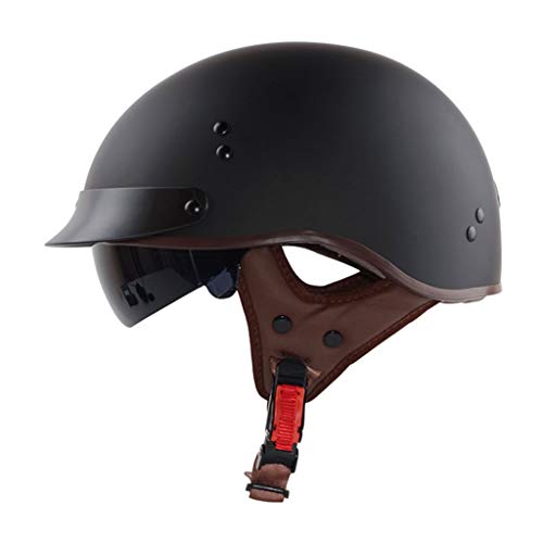 GAOZ Motorrad-Halb offener Helm, ECE Approved Schutz Shell Helm für Scooter-Bike, Motorrad, Cruiser, Chopper, Bike Helmschale Adult für Männer und Frauen (55-63cm) von GAOZ