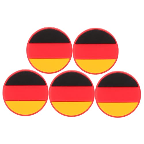 GAROZATION 5 Stück Silikon Tennis Racket Vibrationsdämpfer Stoßabsorption Armkomfort für Tennisspieler Geschenkidee Leicht Tragbar Doughnut Form von GAROZATION