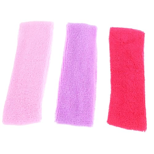 GAROZATION 6 Stück Teiliges Damen Sport Stirnband Atmungsaktive Elastische Schweißbänder mit Feuchtigkeitsaufnahme Weiche Gym und Yoga Haarbänder Rosa Lila für Fitness und Training von GAROZATION