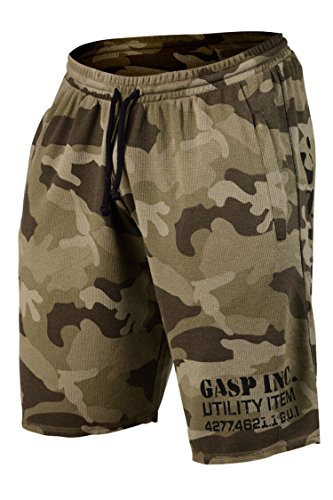 GASP Herren, Thermal Shorts (Green Camo), L von GASP