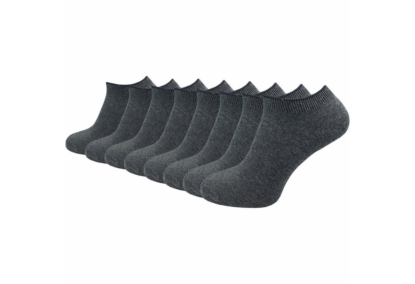 GAWILO Sneakersocken "Natur" für Damen & Herren aus 100% Baumwolle u.a. in weiß & schwarz (8 Paar) ohne drückende Naht über den Zehen - Spitze handgekettelt von GAWILO