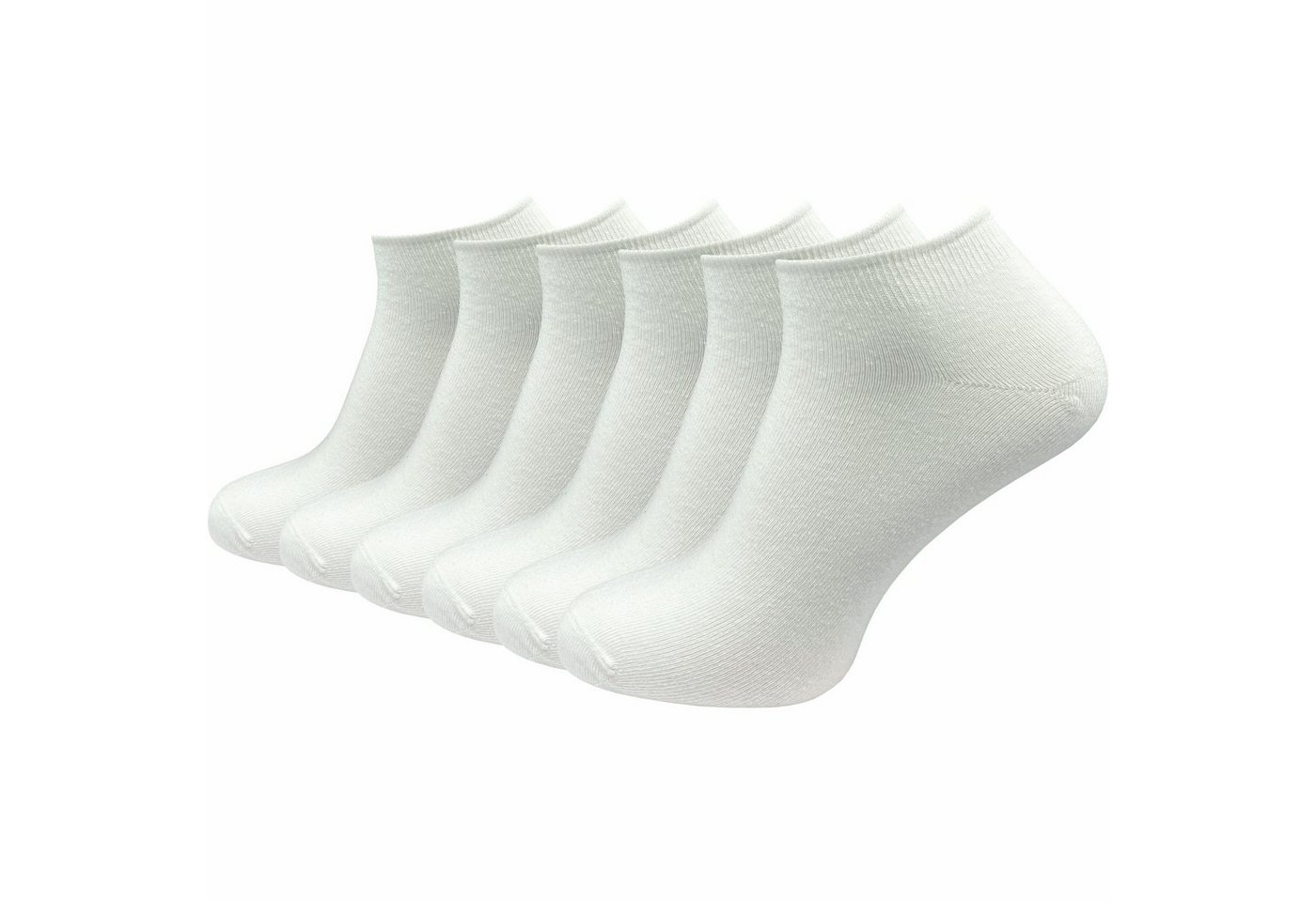 GAWILO Sneakersocken für Damen & Herren in schwarz & weiß - Kurzsocke ohne drückende Naht (6 Paar) Kein Verrutschen dank Komfortbund - Ideal zum Tragen von Turnschuhen von GAWILO
