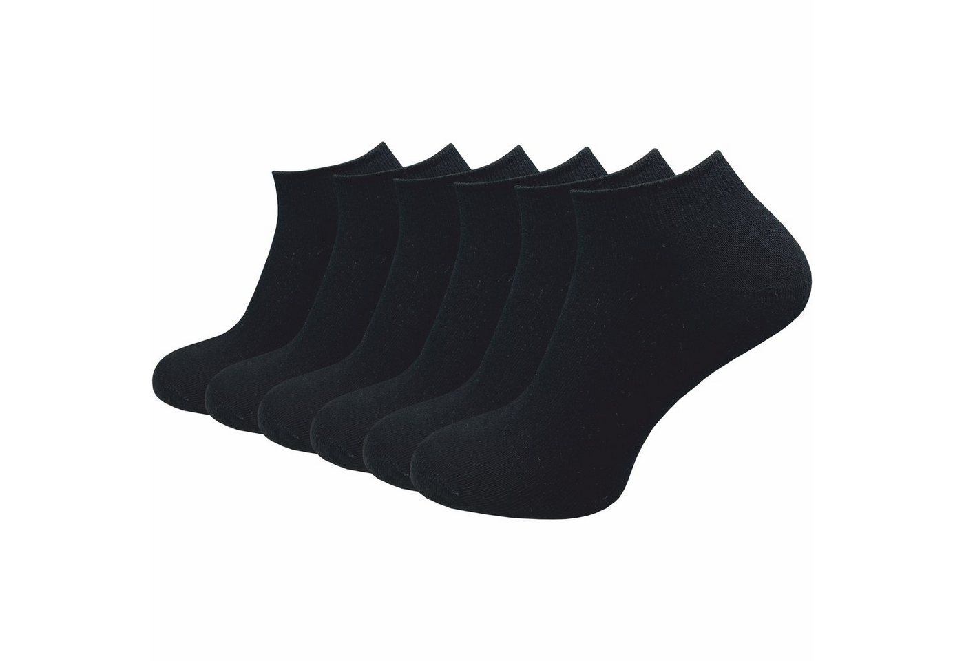 GAWILO Sneakersocken für Damen & Herren in schwarz & weiß - Kurzsocke ohne drückende Naht (6 Paar) Kein Verrutschen dank Komfortbund - Ideal zum Tragen von Turnschuhen von GAWILO
