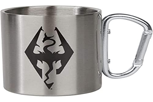 Skyrim Dragon Symbol Karabiner Camping Tasse von GB eye