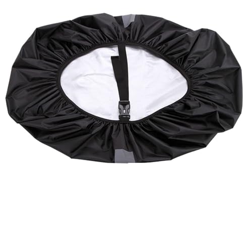 GCYEIDMA 2Pcs Reflektierende Regen Abdeckung Rucksack 20L 35L 45L 60L Tasche Outdoor Camping Wandern Klettern Rucksackschutz Wasserdicht(20L,Type A-Black) von GCYEIDMA