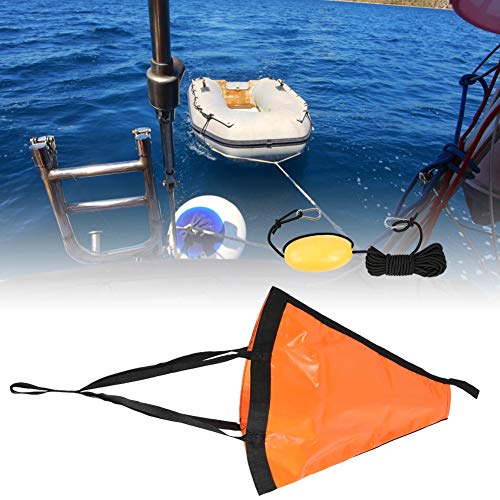 GDZTBS 24-Zoll-tragbares Bootsanker-Schwimmset-Zubehör für Yacht-Schlauchboot-Kajak-Fischerboot (Orange) von GDZTBS