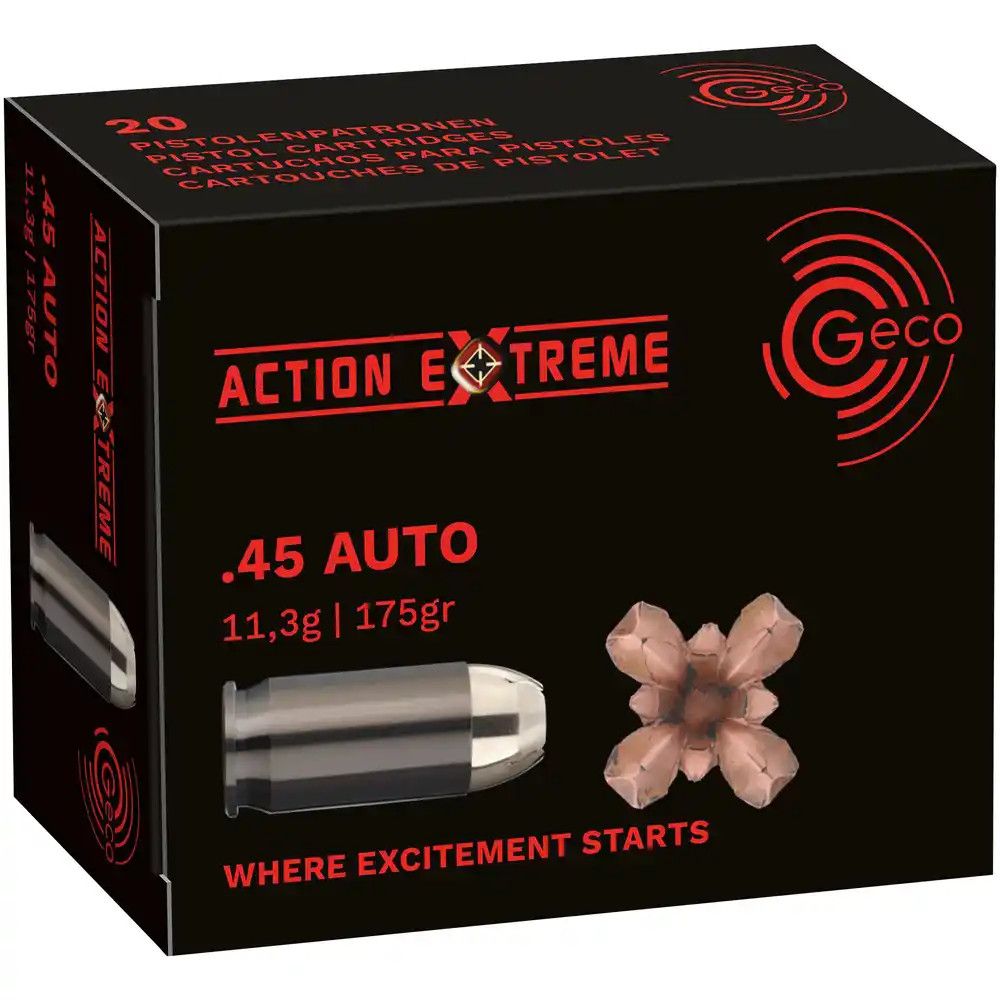Geco .45 Auto Action Extreme 175 grs, 20 Schuss von GECO