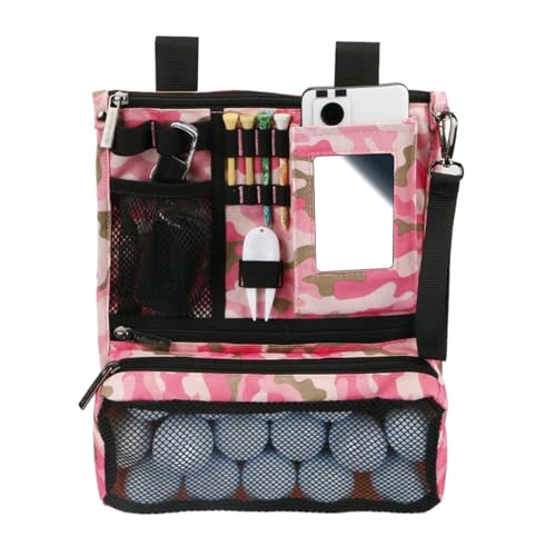 Mini-Golftaschen, Tragbare Golf-Teen-Tasche, Golf-Minitasche, Organizer-Tasche, Wertsachentasche Mit Reißverschluss, Faltbare Aufbewahrungstasche, Langlebige Multifunktionale Golftasche Für Ballmarker von GEDOX