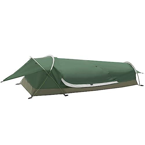 GEERTOP Ultralight 1-Person wasserdichtes Bivy Zelt, grün, im Freien Schlafsack, Camping Bivvy Bag Decke wiederverwendbar für Outdoor Camping, Wandern, wasserdicht (Grün) von GEERTOP