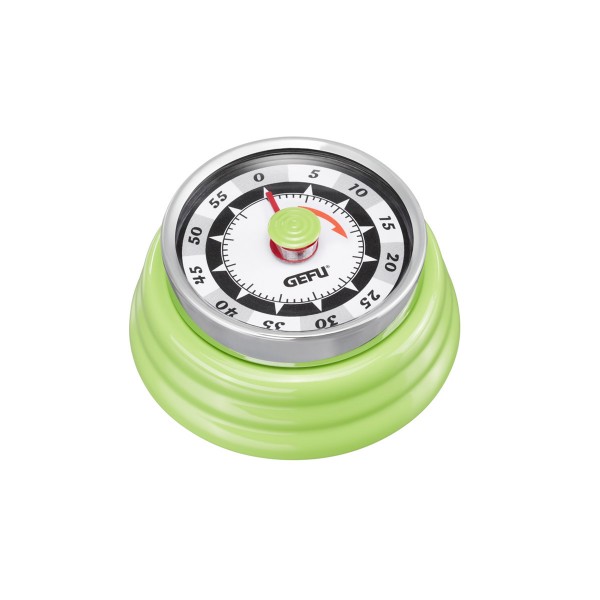 Küchentimer Kurzzeitmesser RETRO grün - mechanisch - magnetisch von GEFU