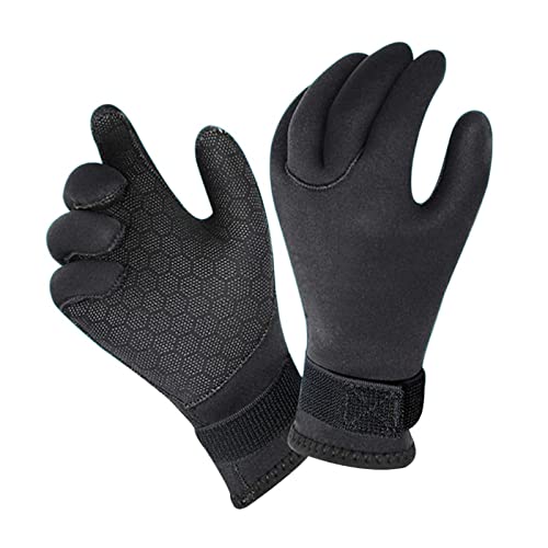 GEJUAN Neoprenanzug-Handschuhe 3 mm Neopren-Schwimm-Schnorchel-Handschuhe, rutschfeste, warme Tauch-Winter-Schwimmhandschuhe Zum Schnorcheln, Schwimmen, Tauchen (Size : L) von GEJUAN