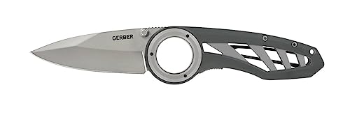 Gerber Taschenklappmesser mit Taschenclip, Klingenlänge: 7,3 cm, Remix Folding Outdoor Knife, Grau, 22-41968 von Gerber