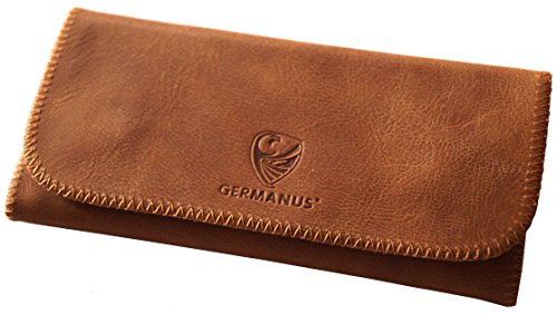 GERMANUS Albrunus - Made in EU - Leder Tabaktasche Tabakbeutel Drehertasche Drehtasche Tabaketui von GERMANUS