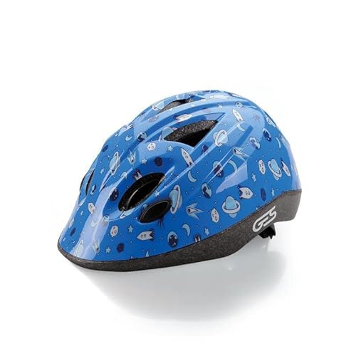 GES Sport Dokky Planet Kinderhelm Helm, Blau (Blau), 47-53 von GES