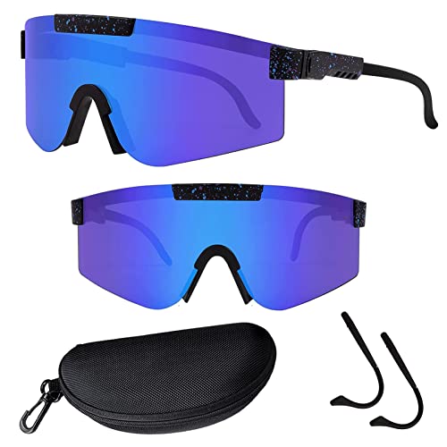 GESTAND Sportbrille Sonnenbrille Herren Damen Laufen Schutzbrille für Outdooraktivitäten UV400 Fahrradbrille mit Verstellbarem Schnelle Brille Rennrad Brille (C05) von GESTAND