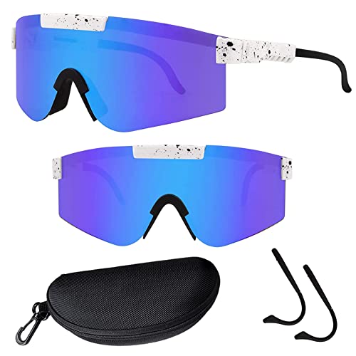 GESTAND Sportbrille Sonnenbrille Herren Damen Laufen Schutzbrille für Outdooraktivitäten UV400 Fahrradbrille mit Verstellbarem Schnelle Brille Rennrad Brille (C10) von GESTAND