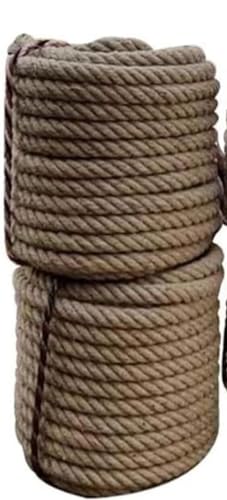 Seil, Seil, Holzseil, Seil Tauziehen Juteseil Tauziehen Dicke Dekorieren Bündel Juteseil Katzenkletterseil (Größe: 16 mm 40 m) (Größe: 16 mm 50 m) (Größe: 16 mm 20 m) ( Color : One Color , Size : 16MM von GETSTREE