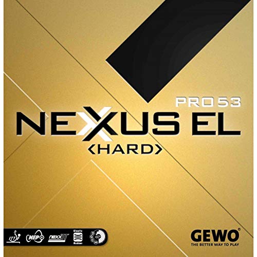 GEWO Belag Nexxus EL Pro 53 Hard Farbe 2,1 mm, schwarz, Größe 2,1 mm, schwarz von GEWO