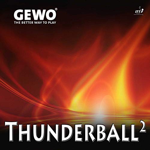 GEWO Belag Thunderball 2, rot, 1,5 mm von GEWO