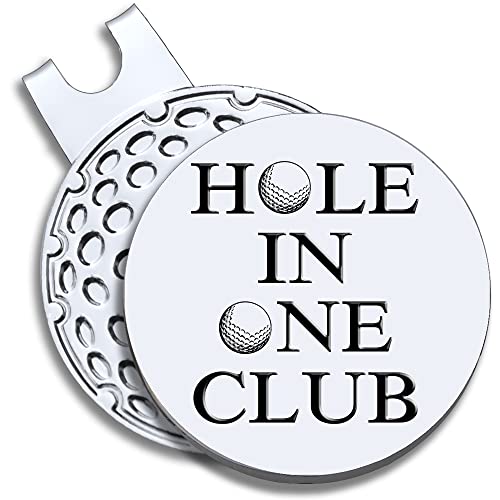 GEYGIE Hole in One Club Golfballmarker mit magnetischem Hutclip, lustiges Golfzubehör, Geschenke für Männer und Frauen, Geburtstagsgeschenke für Golf-Fan, Golf-Neuheit Geschenk von GEYGIE