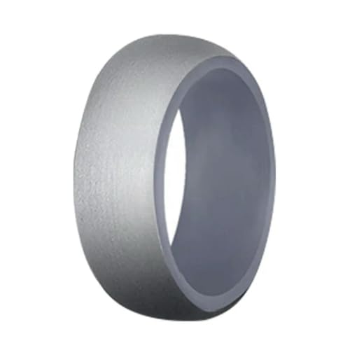 GGYTMQL Mädchenprodukte 8.7mm Silikonring Tarnung Grüne Camo Blue Ehering Ring Große Elastizität Männer Silikon Ringgeschenke Geschenke von GGYTMQL