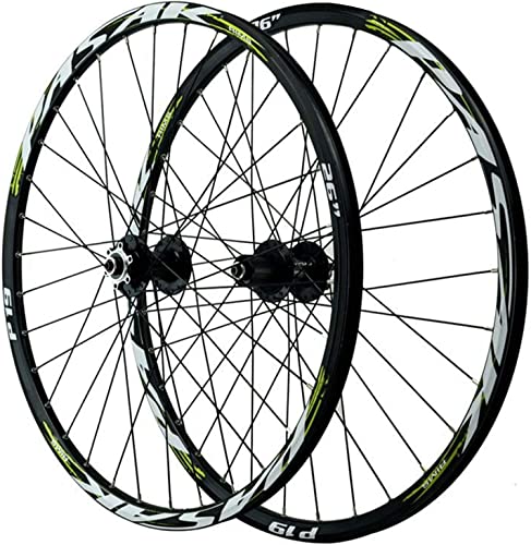 Bicycle Wheel Group Mountainbike-Radsatz, Aluminiumlegierung, gerader Zug, 32 Löcher, Sechs-Nagel-Scheibenbremsloch, schnelle Demontage von GHFQJUDN