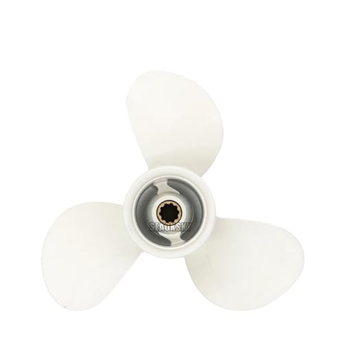 GHHZML Außenbordmotor Propeller 9 7/8 X 13 Marine Boot Außenborder Propeller for 20-30HP 664-45949-02-EL Aluminium Legierung Weiß 3 Klingen 10 Spline Zahn GHHZML Außenbordmotor Propeller 9 7/8 X 13 Marine Boot Außenborder Propeller for 20-30HP 664-45949-02-EL Aluminium Legierung Weiß 3 Klingen 10 Spline Zahn von GHHZML