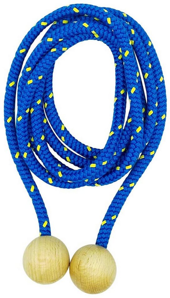 GICO Springseil GICO Springseil aus Holz, buntes Seil, 250 cm 3003 blau von GICO