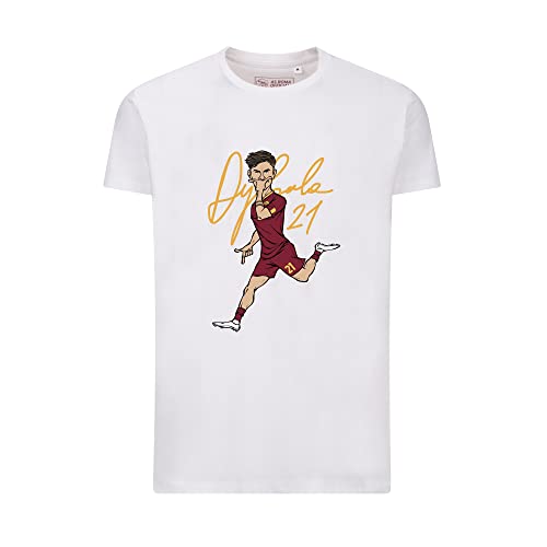 AS Roma Dybala Erwachsene M T-Shirt, weiß, M von AS Roma