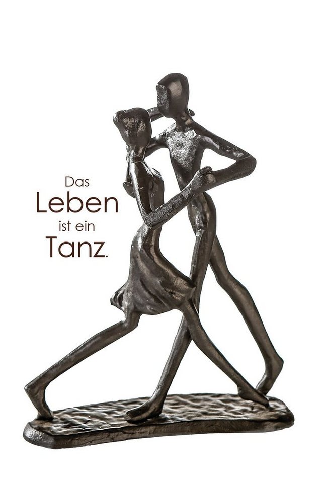 GILDE Dekofigur GILDE Skulptur Dancing - braun - H. 17cm x B. 13cm von GILDE