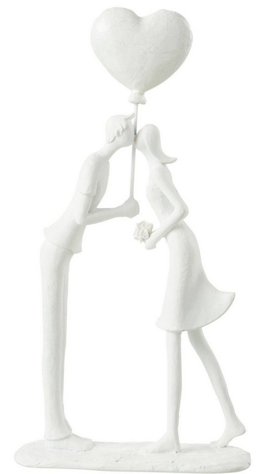 GILDE Dekoobjekt Handgefertigte Skulptur "Paar Kuss Herz Ballon " Romantische Geschenki von GILDE