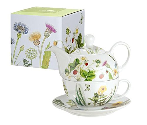 Teekanne aus Porzellan mit Blumenmotiv (Wild Flower) von GILDE