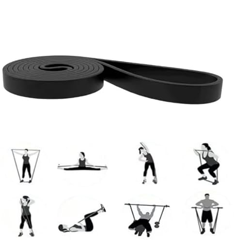 GIMIRO Fitnessbänder, Resistance Bands of 6 Strength Levels, Pull Up Traning Band, Trainingsbänder für Yoga, Pilates, Physiotherapie, Krafttraining für Männer und Frauen (Black) von GIMIRO