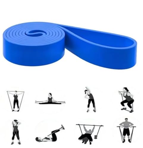 GIMIRO Fitnessbänder, Resistance Bands of 6 Strength Levels, Pull Up Traning Band, Trainingsbänder für Yoga, Pilates, Physiotherapie, Krafttraining für Männer und Frauen (Blue) von GIMIRO