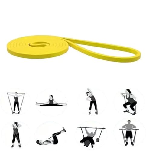 GIMIRO Fitnessbänder, Resistance Bands of 6 Strength Levels, Pull Up Traning Band, Trainingsbänder für Yoga, Pilates, Physiotherapie, Krafttraining für Männer und Frauen (Yellow) von GIMIRO