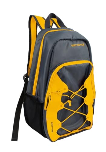 GIO'STYLE River Kühlrucksack | Gelb/Schwarz | Größe M | gepolsterte Schultergurte | Zwei Netztaschen von GIO'STYLE