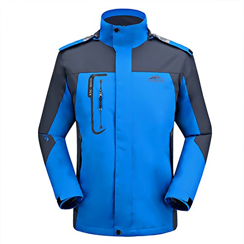 GITVIENAR Herren 3 in 1 Outdoor Jacken Softshell Jacken Skifahren Bergsteigen Kleidung warm Winddichte Kleidung großen Werften wasserdichte Bekleidung atmungsaktive Klettern warme Kleidung von GITVIENAR