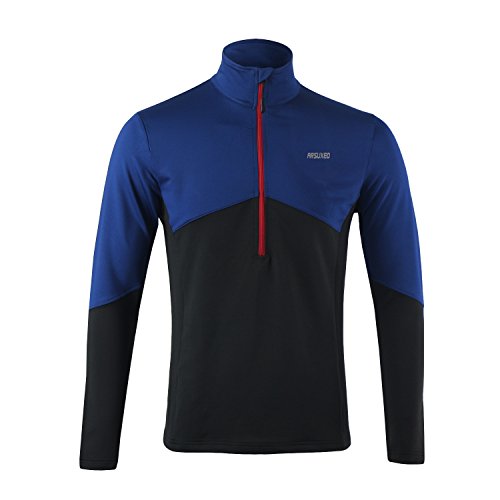 M.Baxter Fahrradtrikot Herren Frühling Herbst Fahrrad Trikot Atmungsaktiv Langarm Fahrradbekleidung Fahrradtrikot Männer Running Radsport Langarmshirt Funktionsshirt von GITVIENAR