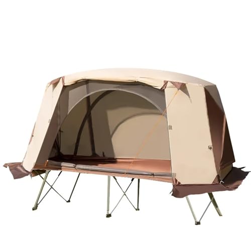Wasserdichtes Campingzelt im Freien Pic Camping Angelzelt Klappbett für eine Person Winddichter und wasserdichter Sonnenschutz von GJJDP