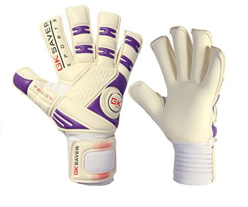 GK Saver Unisex Youth Passion Ps02 Rollfinger Torwarthandschuhe, YES Finger Protection NO Personalization, 9 Adult von GK Saver