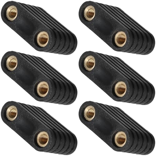 GKYQVE 6pcs Surfboard Foots Bord Einsatz Mit 2 Loch Paddelbrettern Zubehör Messingmutter Aufblasbare Boote Teil Surfboard Surfenzubehör von GKYQVE