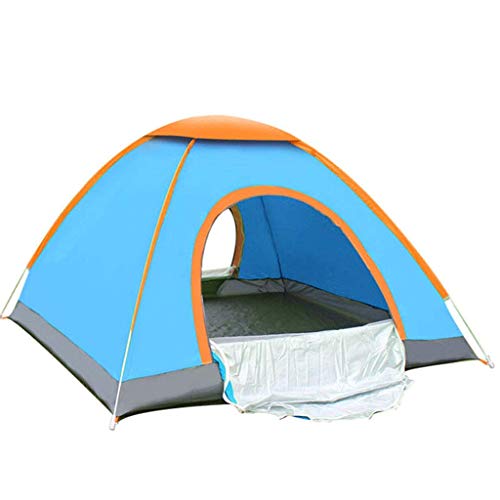 Automatisches Pop-Up-Zelt Für 3–4 Personen, Camping-Kuppelzelt Mit Aufbewahrungstasche, Sonnenschutz Und Belüftung, Schneller Aufbau, Einfach Zu Tragen, Blau von GLJTUO